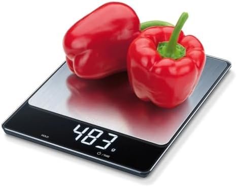 Beurer KS34 Digital Kitchen Scale - Precise Scale for Food Ounces and Grams