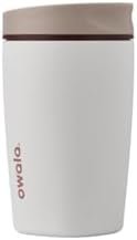 Owala SmoothSip Slider Insulated Stainless Steel Coffee Tumbler, Reusable Iced