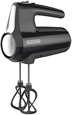 BLACK+DECKER 5 Speed Electric Hand Held Mixer, HELIX beaters, Whisk