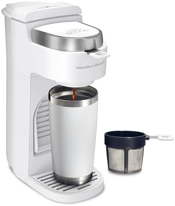 Hamilton Beach 47621 The Scoop Single Serve Coffee Maker & Fast Grounds Brewer
