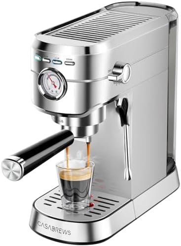 CASABREWS CM5418 Espresso Machine 20 Bar, Compact Espresso Maker
