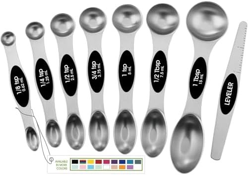 Spring Chef Stainless Steel Magnetic Measuring Spoons Set with Strong N45