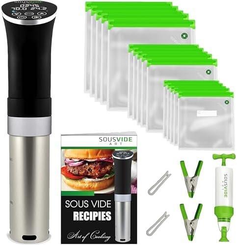 SOUSVIDE ART Sous Vide Cooker Kit - 1000W Immersion Circulator