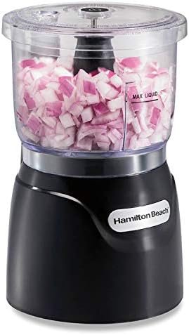 41JKrlFZjiL._AC_.jpg Hamilton Beach Electric Vegetable Chopper & Mini Food Processor, 3-Cup - Image 1