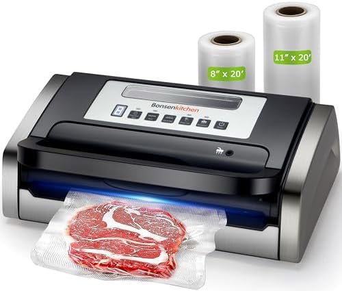 41SfWC5FMfL._AC_.jpg Bonsenkitchen Vacuum Sealer Machine, Globefish Technology for Perfect Vacuum - Image 1