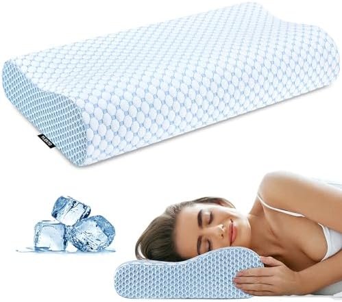Cervical Pillow for Neck Pain Relief, Contour Memory Foam Pillows for Sleeping
