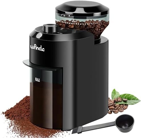Wancle Electric Burr Coffee Grinder - Adjustable with 28 Precise Grind Settings