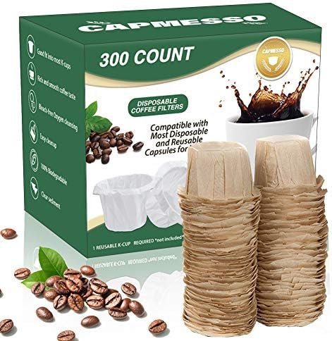 514vm-pUOYL._AC_.jpg CAPMESSO Disposable Coffee Paper Filters Replacement Kerig Filter Compatible - Image 1
