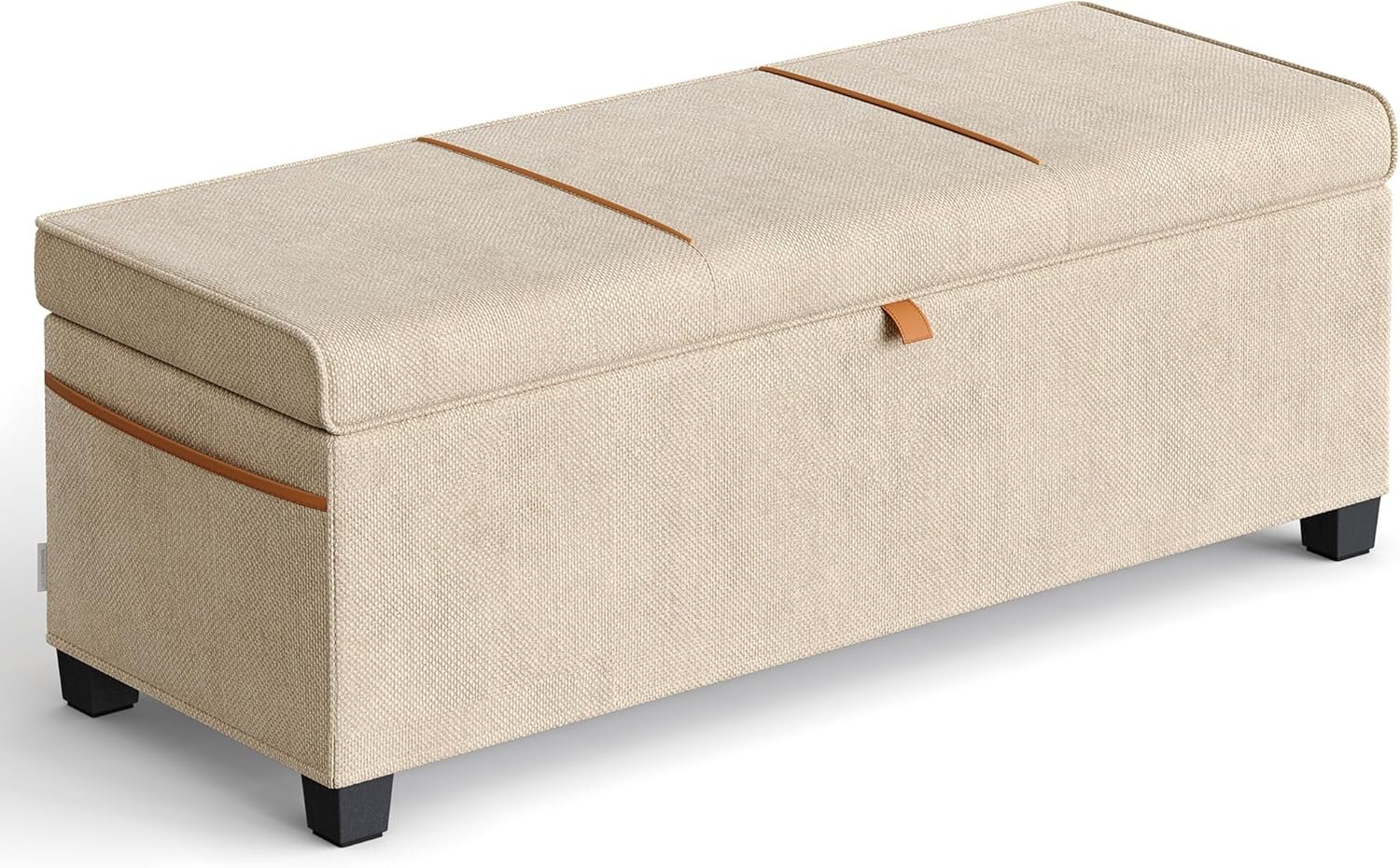 81AbO5X1YOL._AC_SL1500_.jpg SONGMICS HOME Storage Ottoman Bench, Storage Chest - Image 1