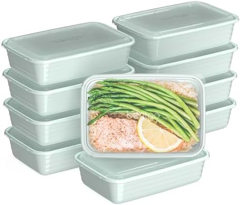 Bentgo 20-Piece Lightweight, Durable, Reusable BPA-Free 1-Compartment Containers