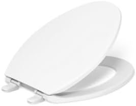 KOHLER K-4774-0 Brevia Elongated White Toilet Seat with Quick-Release Hinges