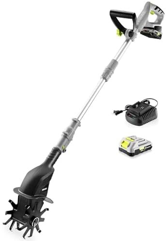 Cordless Electric Garden Tiller: DEKOPRO Power Cultivator for Effortless Soil