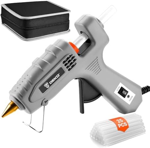 Hot Glue Gun Full Size: DEKOPRO 60/100Watt Dual Temp Hot Glue Gun Kit