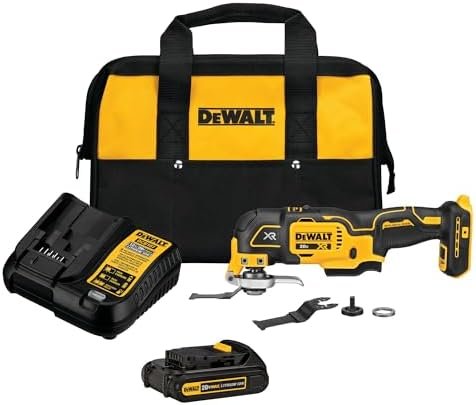 DEWALT 20V MAX XR Oscillating Tool Kit, 3 Speed, With Blades, Battery