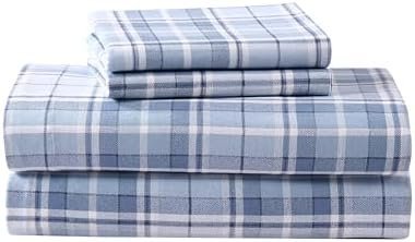 Laura Ashley - Flannel Sheets Queen Size, Anti-Pilling & Wrinkle Resistant