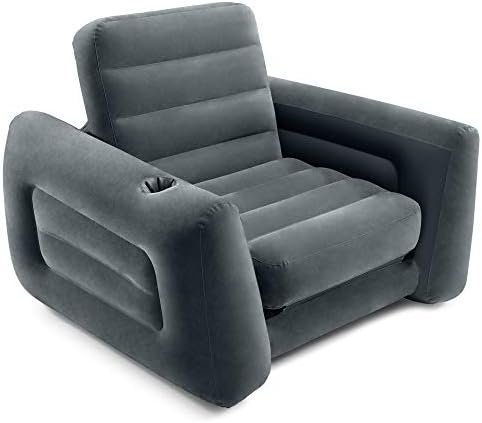 41ISE24PrML._AC_.jpg Intex 66551EP Inflatable Pull-Out Chair: Built-in Cupholder – Velvety Surface - Image 1
