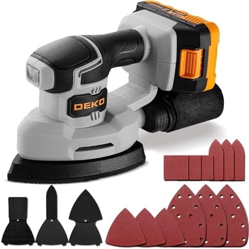 41Nqaqa1vGL._AC_.jpg Cordless Detail Sander: DEKOPRO Multi-Function Mouse Sander Electric Sander Tool - Image 1