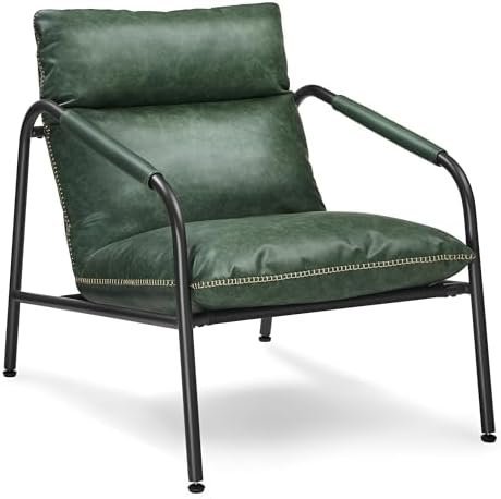VASAGLE EKHO Collection - Accent Chair, Metal Framed Armchair, Synthetic Leather