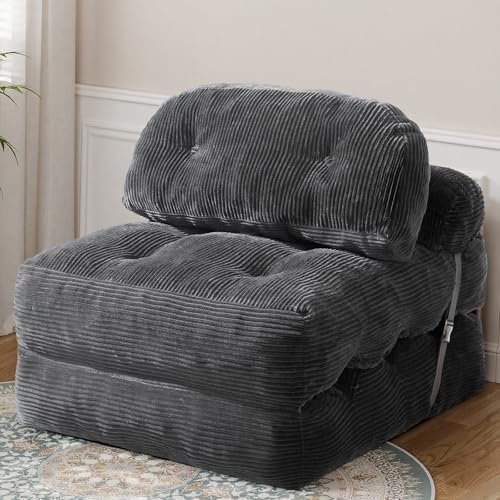 51VIIYNp1lL._AC_.jpg Folding Sofa Bed, Convertible Sleeper Chair with Back Support and Pillow - Image 1