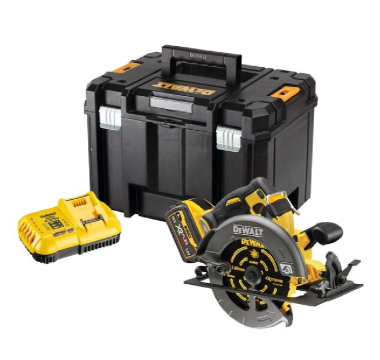 Dewalt DCS578X1-XE 54V 9.0Ah 184mm (7") XR Cordless FlexVolt Circular Saw Combo Kit