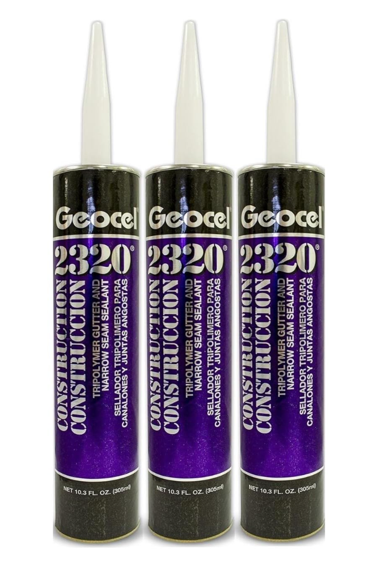 Ekran görüntüsü 2026-03-22 181626 Geocel 2320 Construction Tripolymer Gutter and Narrow Seam Sealant, 10.3 fl oz, Clear, 3 Pack - Image 1